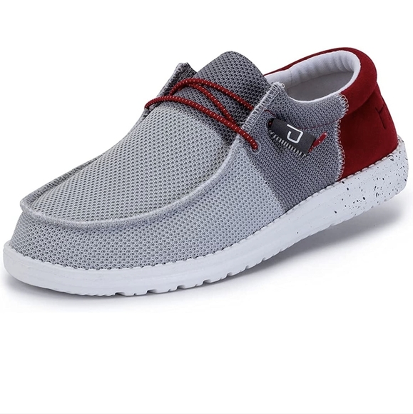 HEY DUDE WALLY FUNK DARK GREY RED - Picture 5 of 7